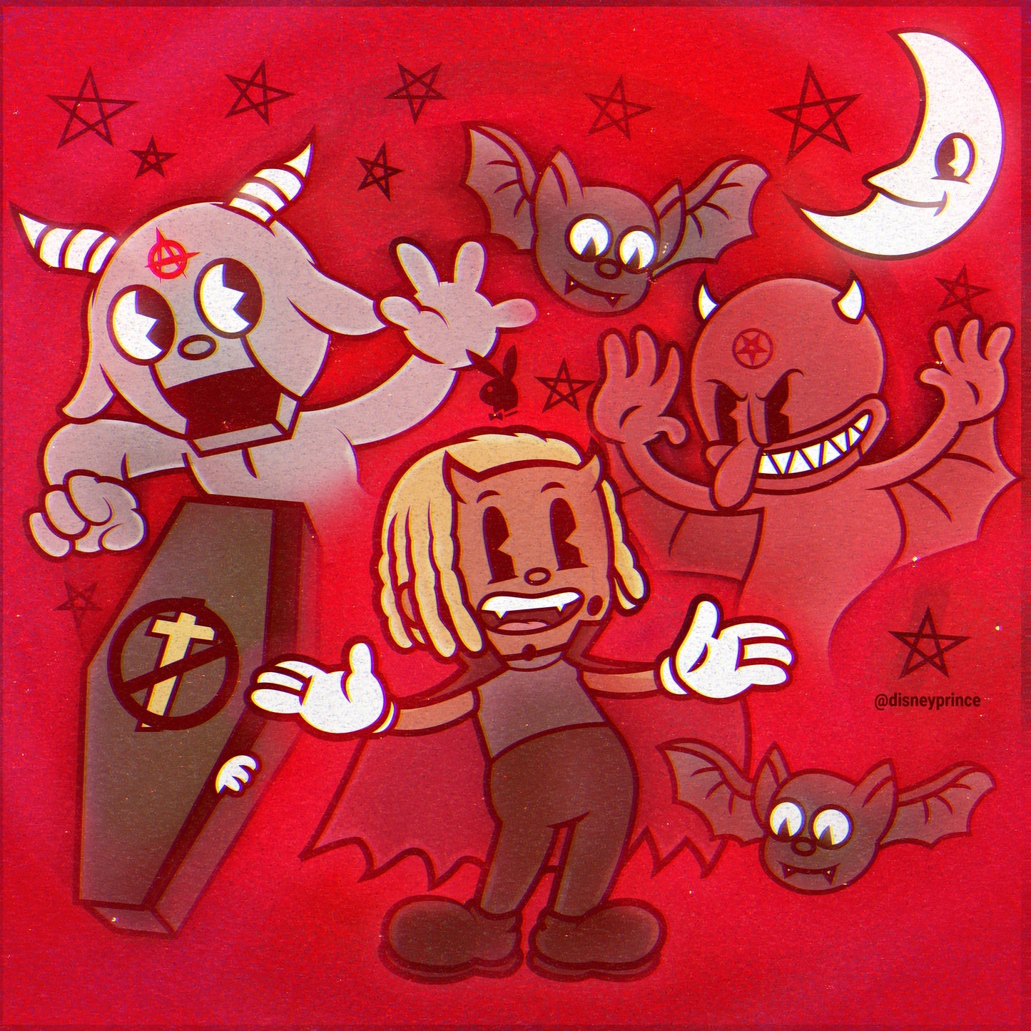 "WHOLE LOTTA RED" Art Print