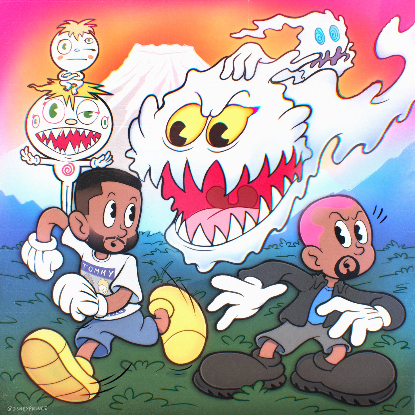 "KIDS SEE GHOSTS" Art Print