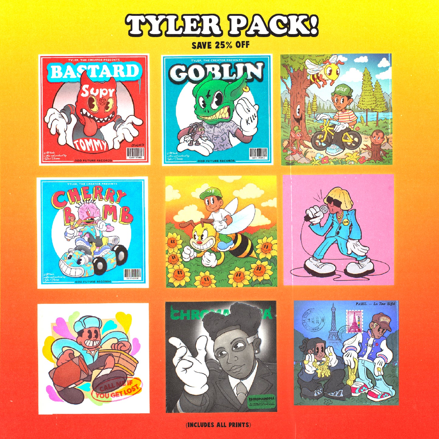 Tyler PACK: Art Print Bundle