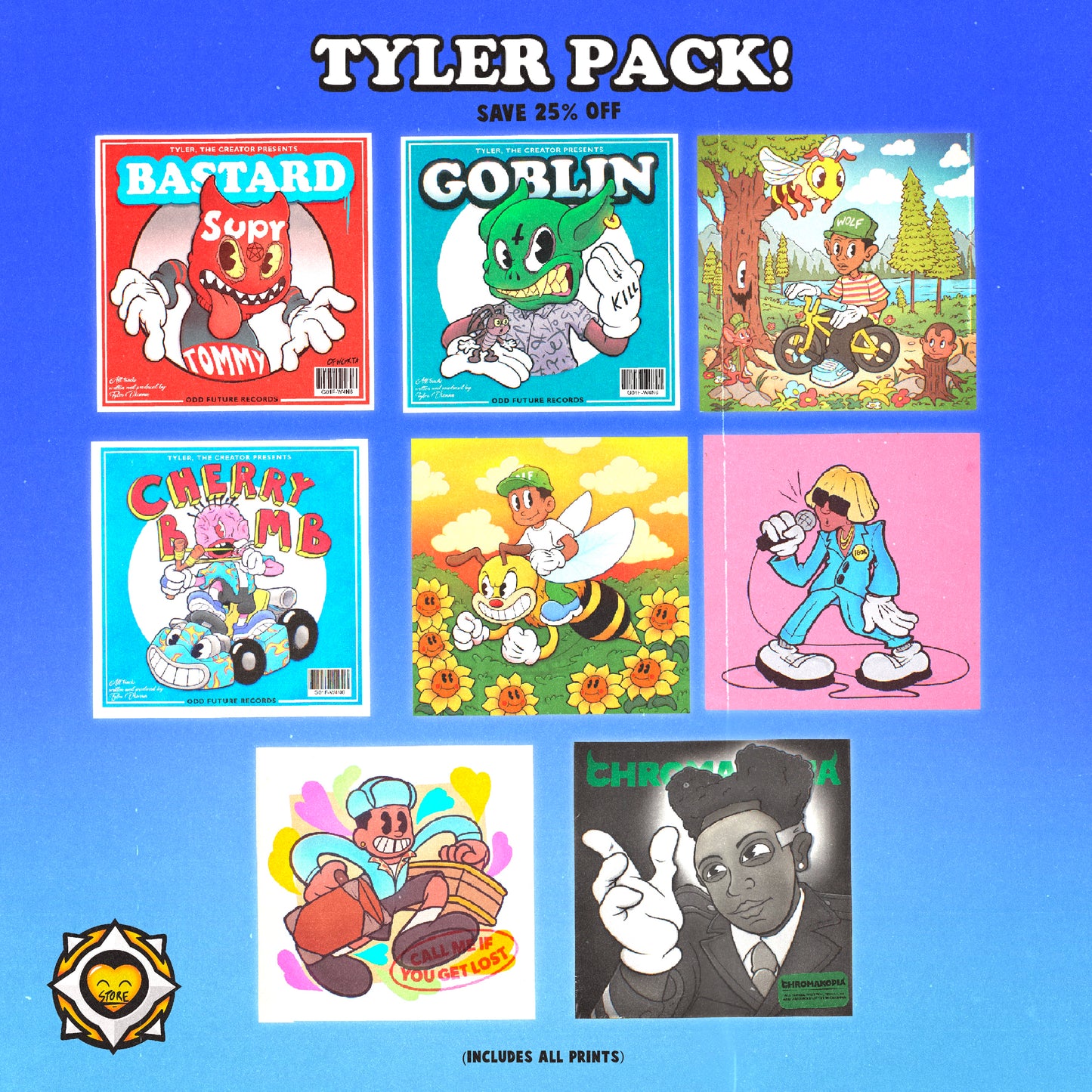 Tyler PACK: Art Print Bundle